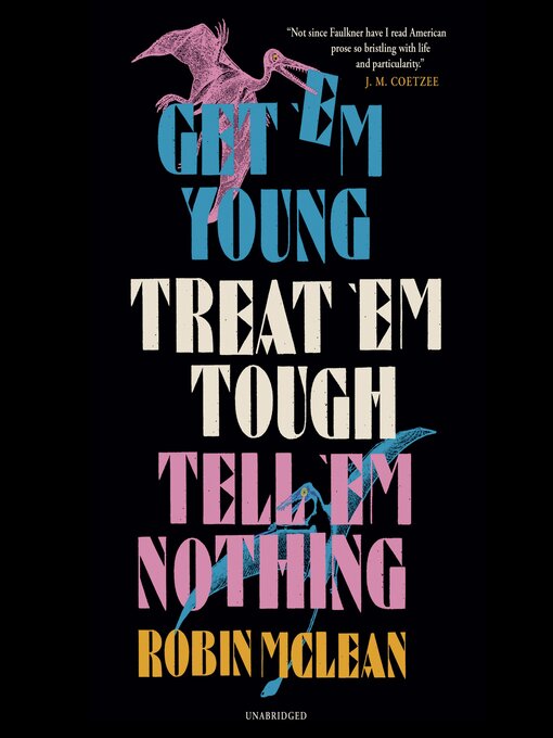 Title details for Get 'em Young, Treat 'em Tough, Tell 'em Nothing by Robin McLean - Wait list